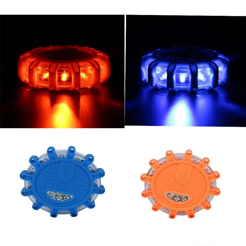 Notfall-Verkehrssicherheit, Straßenblende, blinkendes Warn-Alarmlicht, 9 Modi, 12 LEDs, magnetische Basis, Scheibenleuchte für Auto, LKW, Boot
