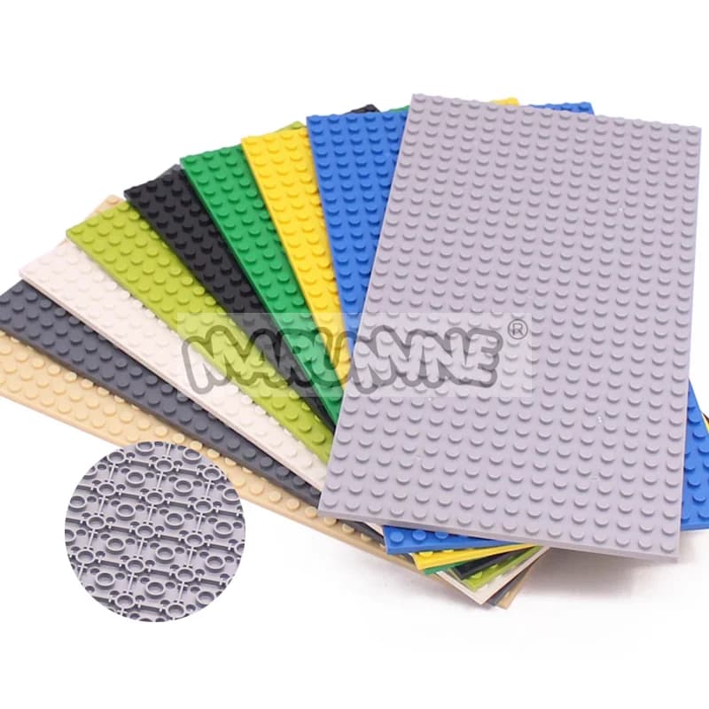 Marumine 4 Stück 16 x 32 doppelseitige Grundplatte 3857 kompatibles klassisches Baustein-Zubehör, MOC-Modell, Montage, Grundplatine, Teil