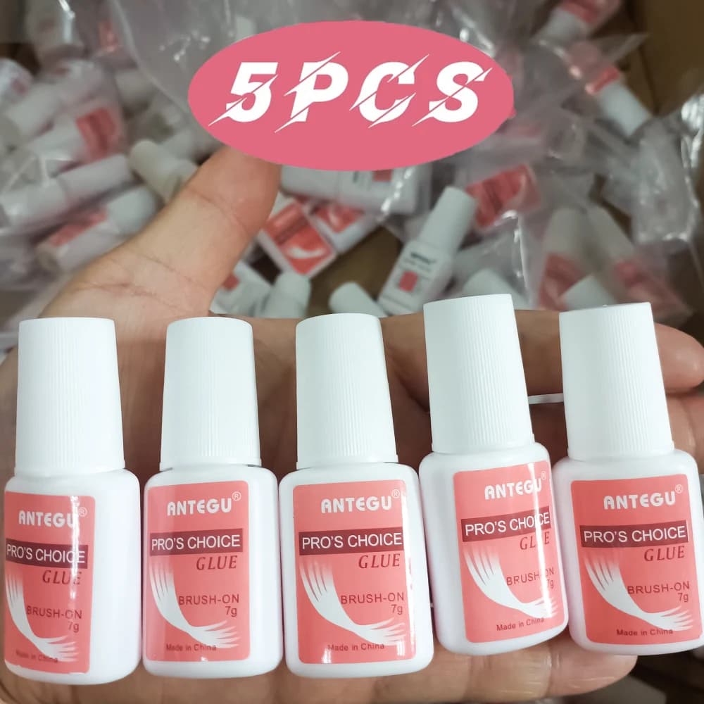 1/5PCS Schnell Trocknend Nagel Kleber Super Starke Nagel Strass Kleber für Acryl Gefälschte Tipps Nagel Gel Kleber maniküre Werkzeuge (7g/flasche)