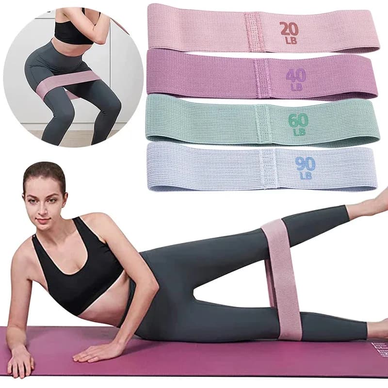 Hüftwiderstandsbänder, rutschfeste Stretch-Fitnessstreifen, tragbare Kleber, Oberschenkel, elastische Bänder, Yoga-Fitnessgeräte