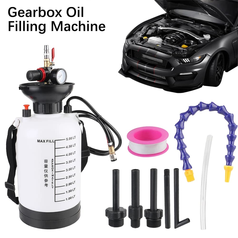 Schnelle Betankung Öler Hand Werkzeug Maschine Handheld 1000PSI Ausgang Druck Öler Getriebe Öl Füllmaschine 5L Kapazität