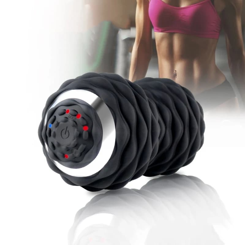 Elektrische Vibrierende Erdnuss Ball Muskel Entspannende Home Gym Fitness Yoga Wiederaufladbare Tragbare Massage Yoga Massage Roller Dropship