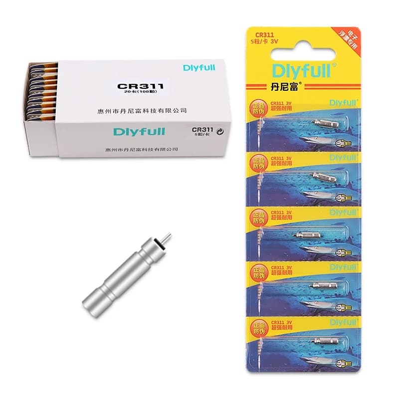 100PCS Elektrische Angeln Float Werkzeuge DLY ZH CR311 CR316 CR322 CR425 CR435 Leucht Lithium Pin Boje Tackle Werkzeuge Zubehör