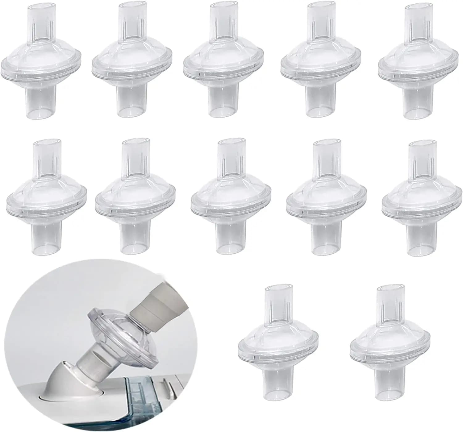 Filter für CPAP-Maschinen – CPAP-Filter passen auf Inline-Filter, die mit Resmed und jeder Maschinengröße 22 mm und 25 mm CPAP kompatibel sind