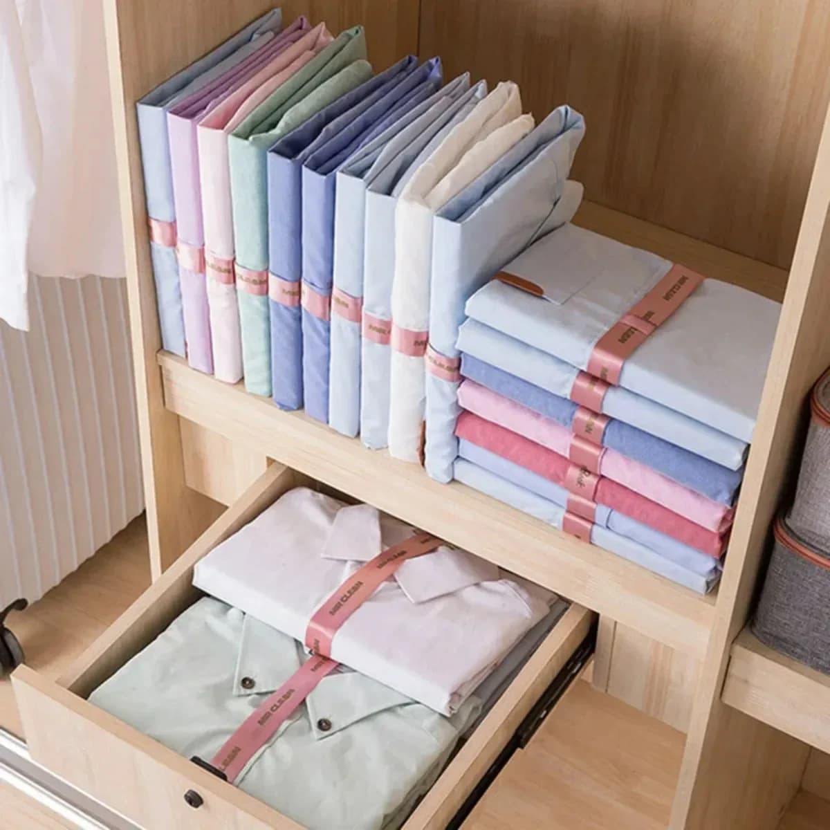 10 Teile/satz Kleiden Peg Tuch Bord Faul Kunststoff Kleidung Falten T-shirt Ordner Wäscheklammern Schrank Schnelle Geschwindigkeit Falten