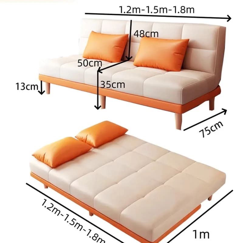 Sofa Wohnzimmer kleine Wohnung neue Miete Wohnung doppelt dreifach einfach 1,5 klappbares Mehrzweck-Schlafs ofa