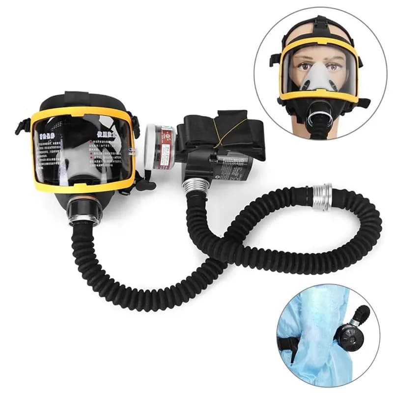 Schützende elektrische konstante Strömung geliefert Luft system Gasmaske Atemschutz maske Arbeitsplatz sicherheit liefern Voll gesichts gasmaske