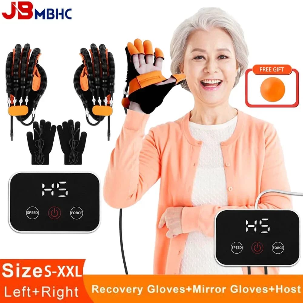 Hand Rehabilitation Handschuhe Roboter Gerät Schlaganfall Hand Exerciser Hemiplegie Handschuh Schlaganfall Erholung Ausrüstung Finger Training