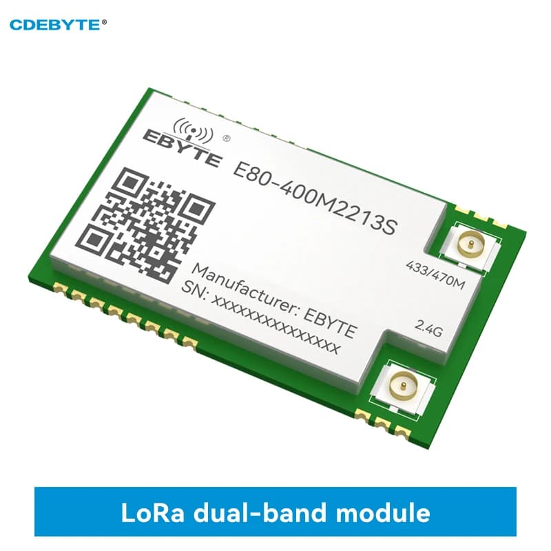 LR1121 LoRa Wireless-Modul LoRa Spread Spectrum Dual-Band Sub-G 433/868/915 MHz 2,4 G SMD TCXO CDEBYTE E80 Serie SPI RF-Modul
