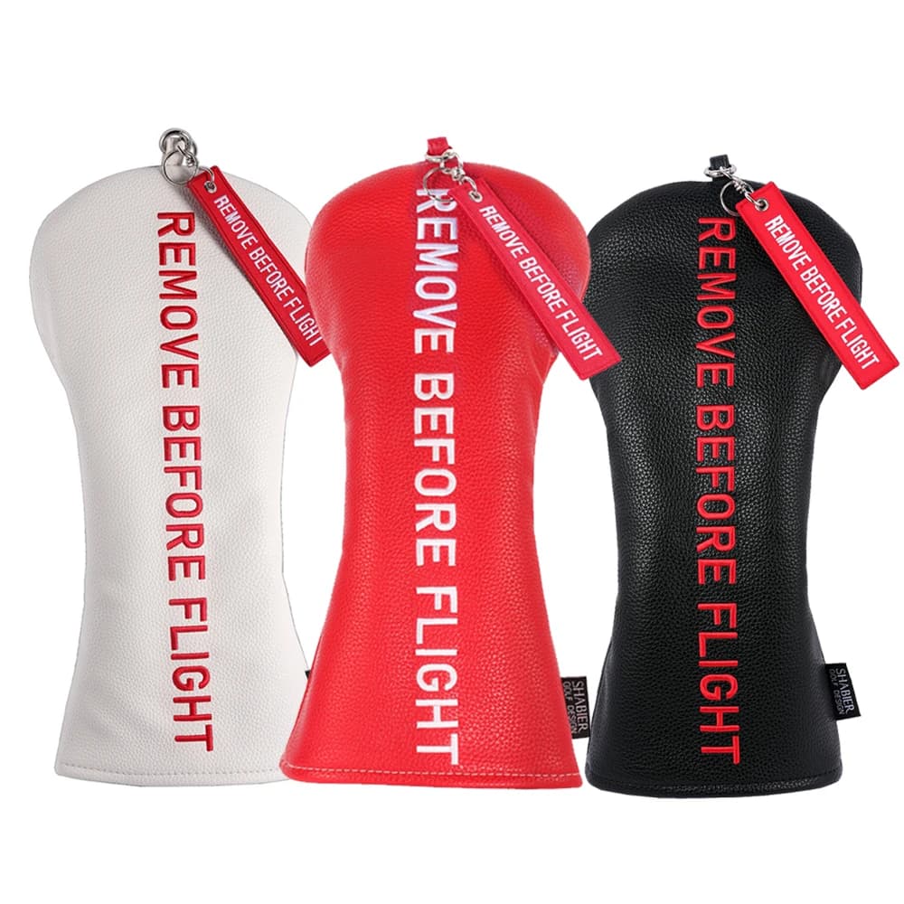 Rot Remove Before Flight Golf Schlägerhaube Golf 460CC Driver Cover Holz Hybrid Mallet Cover