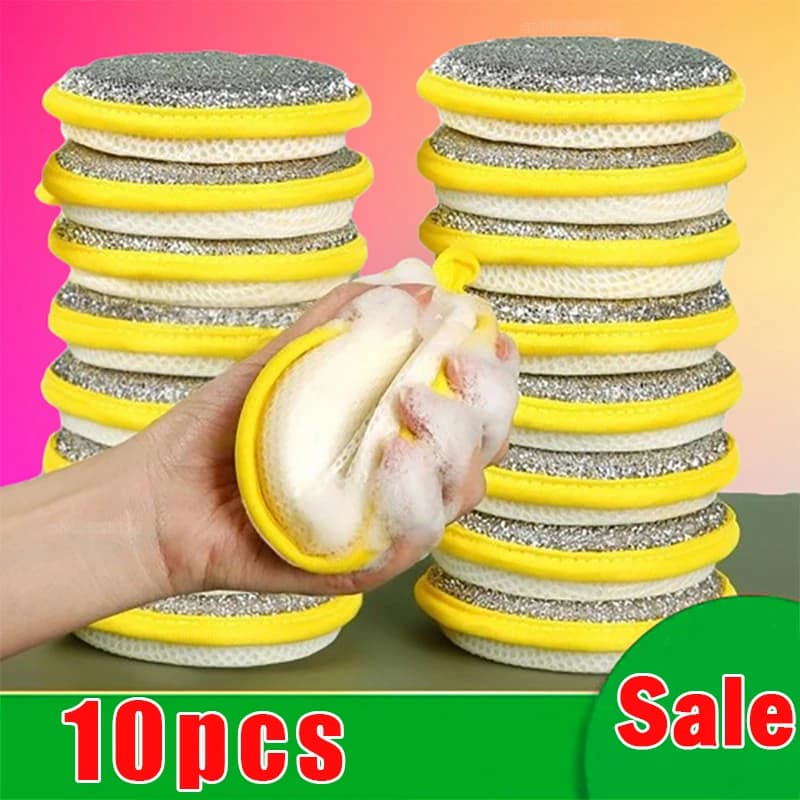 5/10/20Pcs Doppel Seite Geschirr Schwamm Dish Waschen Pinsel Pan Topf Dish Waschen Schwämme Haushalt Reinigung küche Werkzeuge