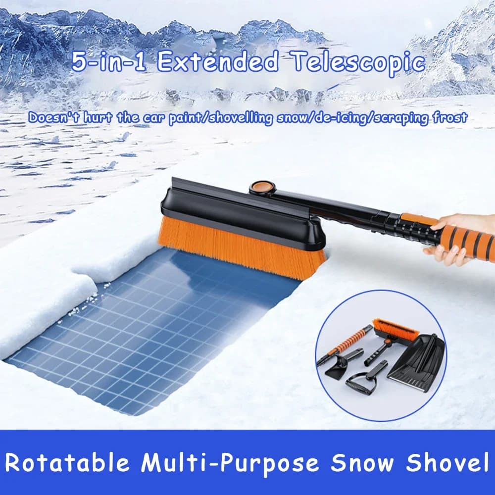 1Set Auto Glas Winter Eis Entfernen Pinsel Schaufel Werkzeuge Versenkbare Auto Schnee Glas Entferner Reiniger Werkzeug Waschen Zubehör