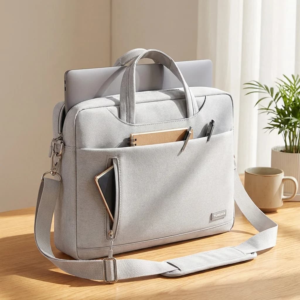 Business-Laptoptasche, Schultertasche, Notebook-Tasche, Aktentasche für 13, 15, 17 Zoll MacBook Air Pro, HP, Huawei, Asus, Dell, Handtasche