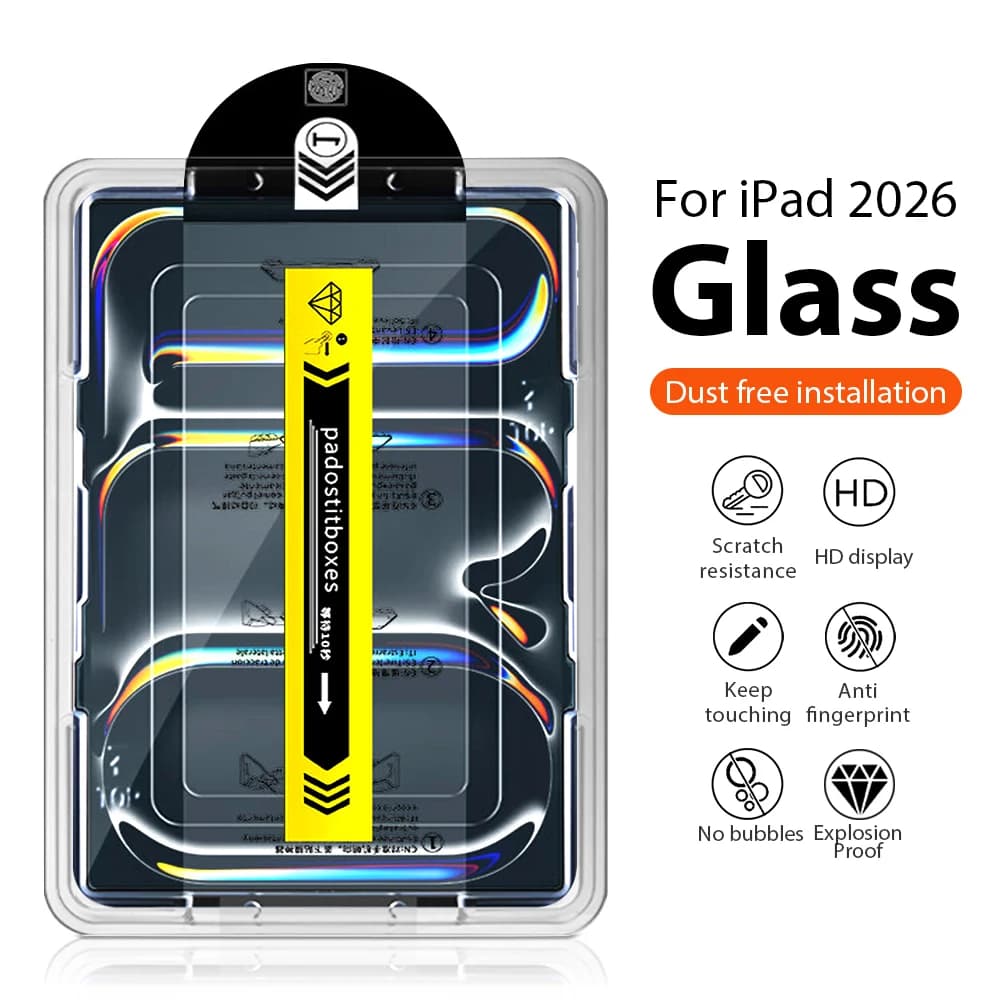 Displayschutzfolie aus gehärtetem Glas für iPad Pro 13 11 M5 M4 12,9 A16 10 9 10. 9. Generation Air 5 4 3 M3 M2 Mini 7 6 Zubehör