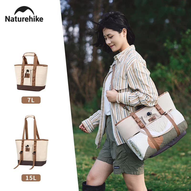 Naturehike 15L Kühlbox 10h Langfristige Kaltfalte halten Lunchtasche Tragbare Picknick-Kühlbox Outdoor Grill Angeln Camping Kühltasche