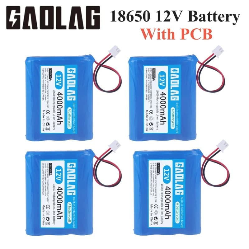 Upgrade 4000 MAH 12 V 3000 mah 2600 mAh lithium-ionen-akku Für Monitor Ups CCTV Kamera batterie 18650 3S1P 12,6 V zubehör