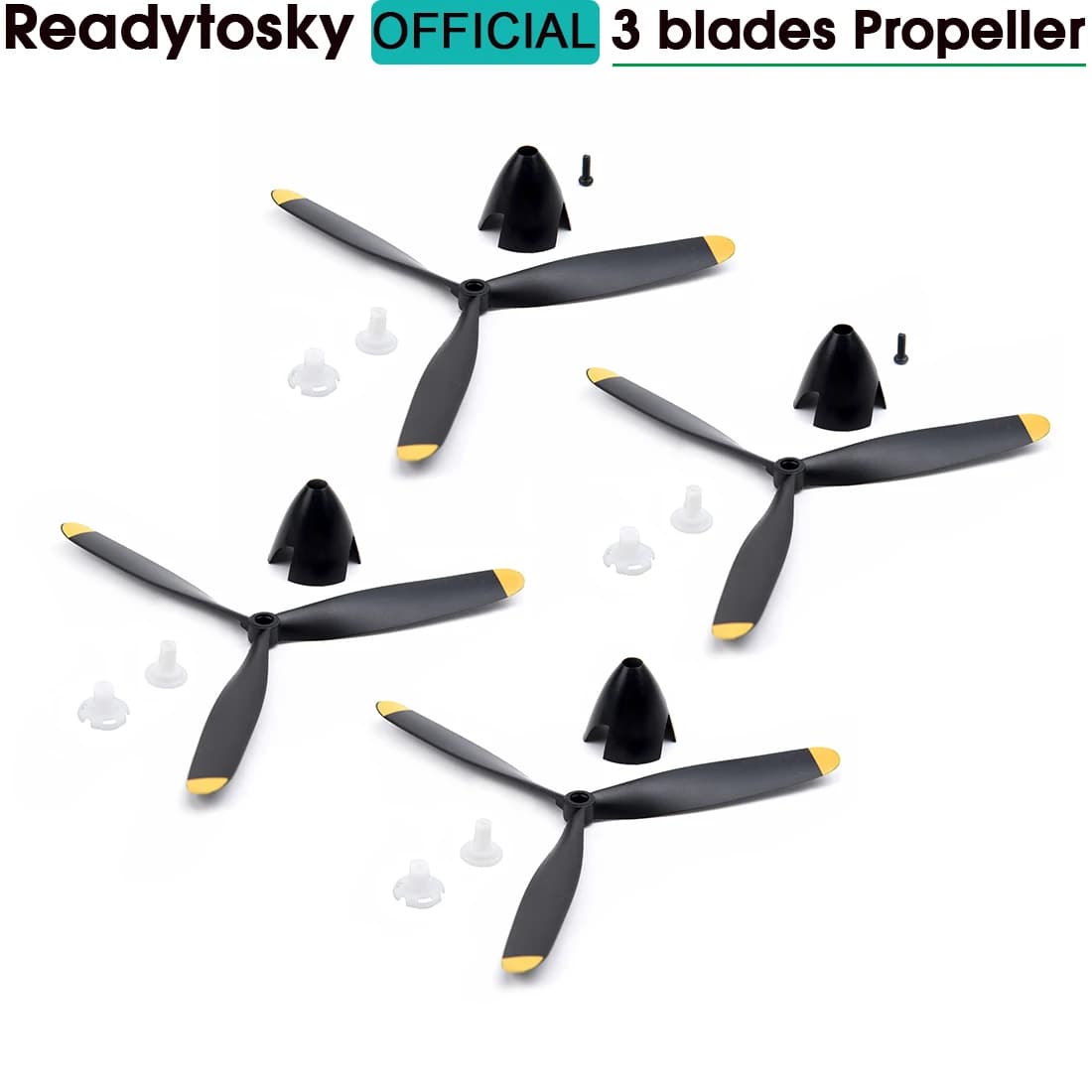 RC 3-Blatt-Propeller für 761-5 P-51D / 761-8 F4U / 761-9 T28 / 761-11 BF109 / 761-12 Spitfire RC-Flugzeug