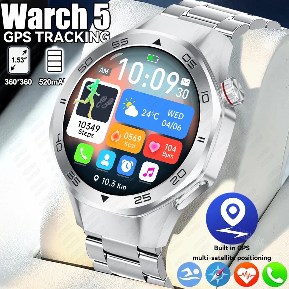 2025Neue Ultra Original GPS Smart Uhren Männer Robuste Kompass Militär 3ATM & IP69 Wasserdicht 100 + Sport Modus Smart armband Frauen