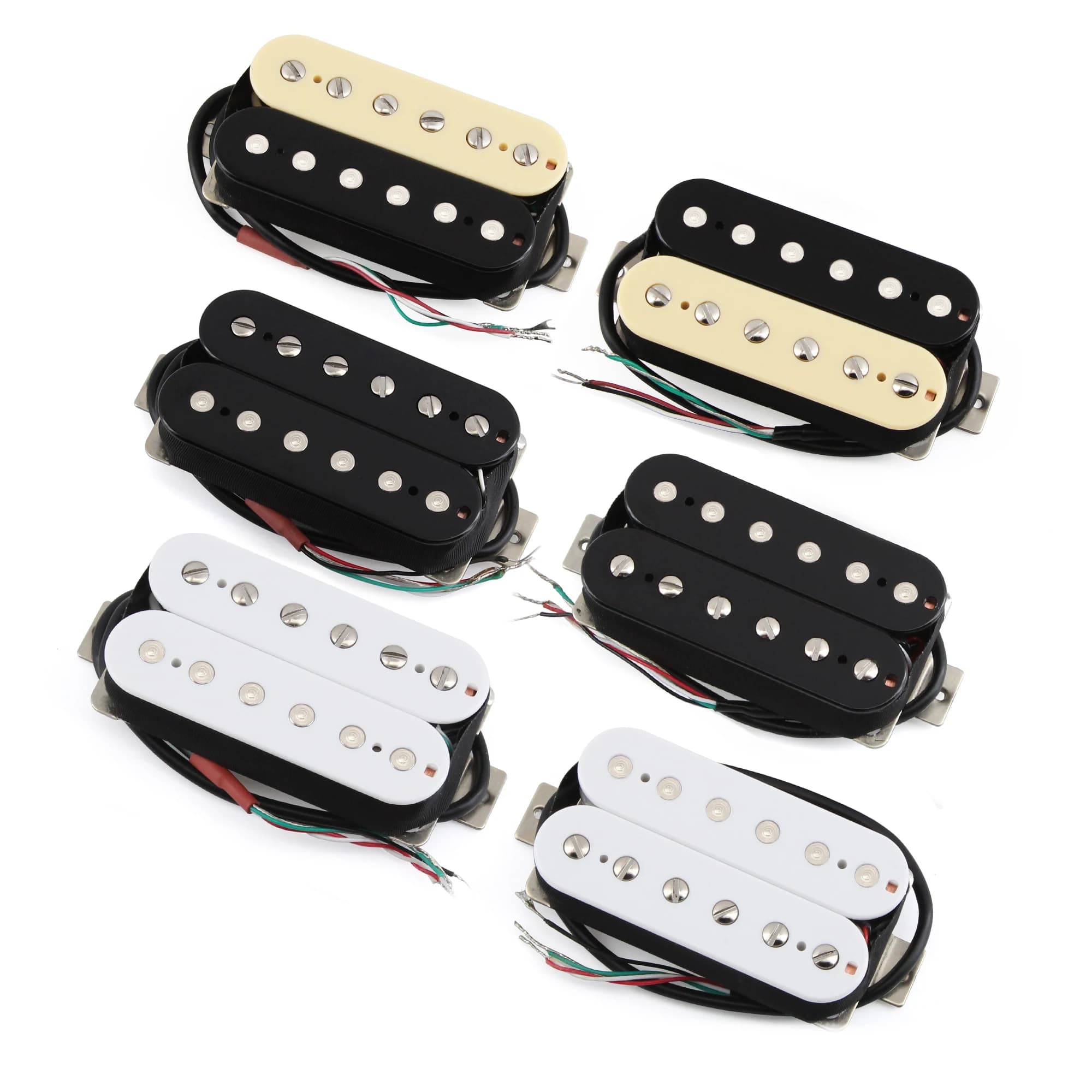 FLEOR Keramik-Doppelspulen-Humbucker-Tonabnehmer für E-Gitarren-Tonabnehmer, Hals- oder Steg-Tonabnehmer