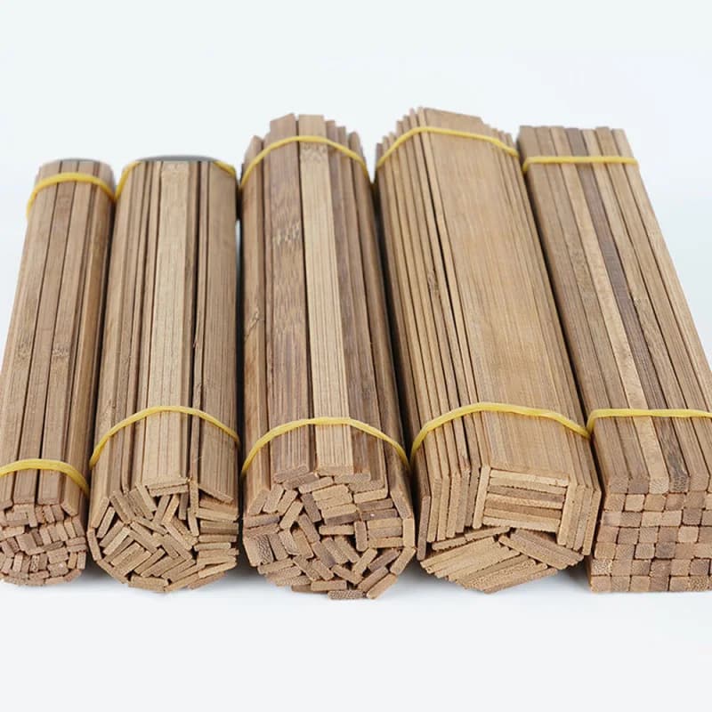 10-100 Stück/Lot Bambus-Holz DIY Baumodell-Material Handgefertigte Möbel Laternenherstellung Ornamente