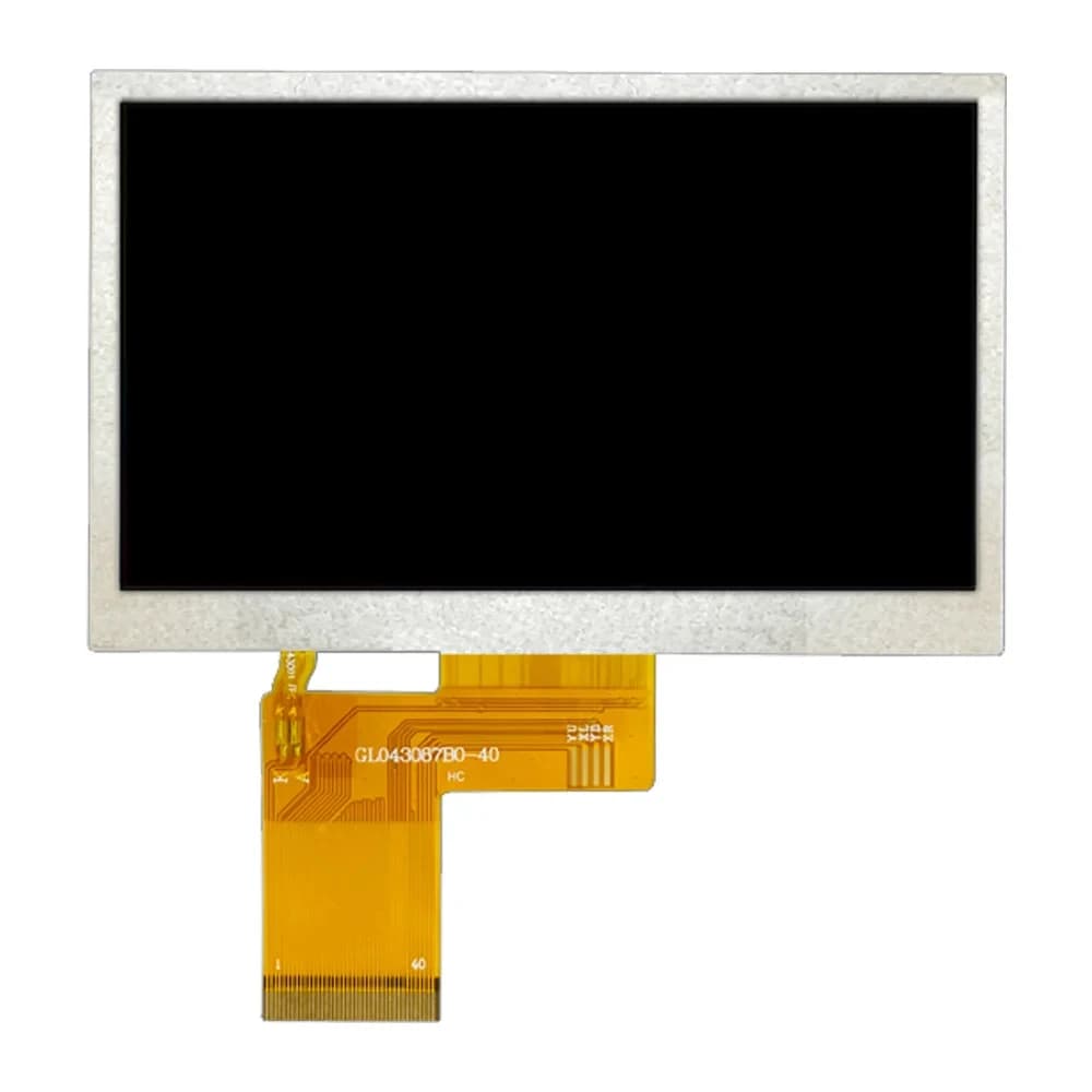 4,3-Zoll-TFT-LCD-Bildschirmmodul IPS TN NV3047 Plug-in 40PIN 24-Bit-RGB-Schnittstelle 3,3 V 500 1000 Luminanz 480 * 272 HD