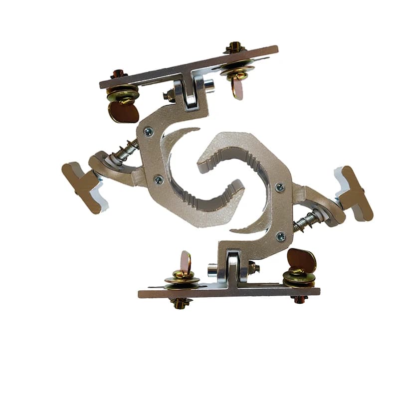 2 Stück/Set Aluminium-Klappklemmenhaken für Bühnenbeleuchtung, Tragkraft 150 kg, für Traversenrohre, Moving Head Beam Lampen-Verbindungsclips