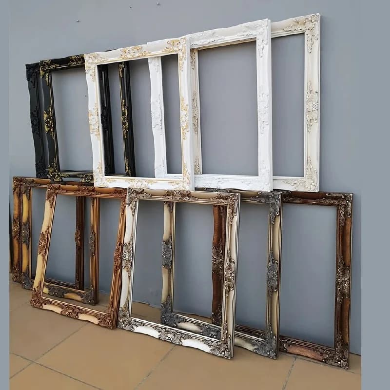 Kundenspezifische Größe akzeptiert Vintage-Dekoration Holz Bild Spiegelrahmen