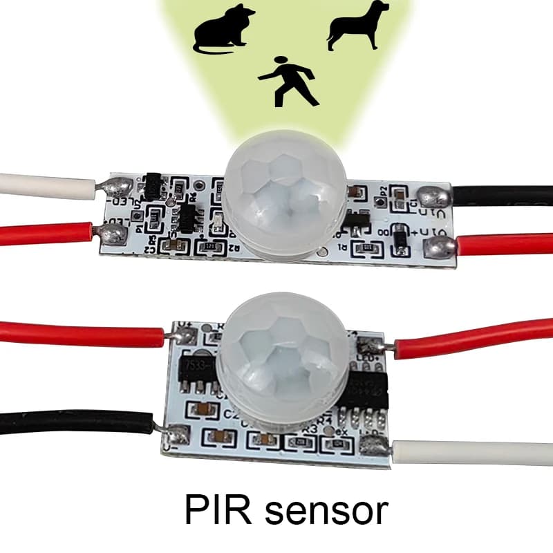 PIR-Bewegungssensor-Schalter, Geeignet für Haustiererkennung und Diebstahlalarm, DC3.7V-24V Innen-LED-Lichtschalter