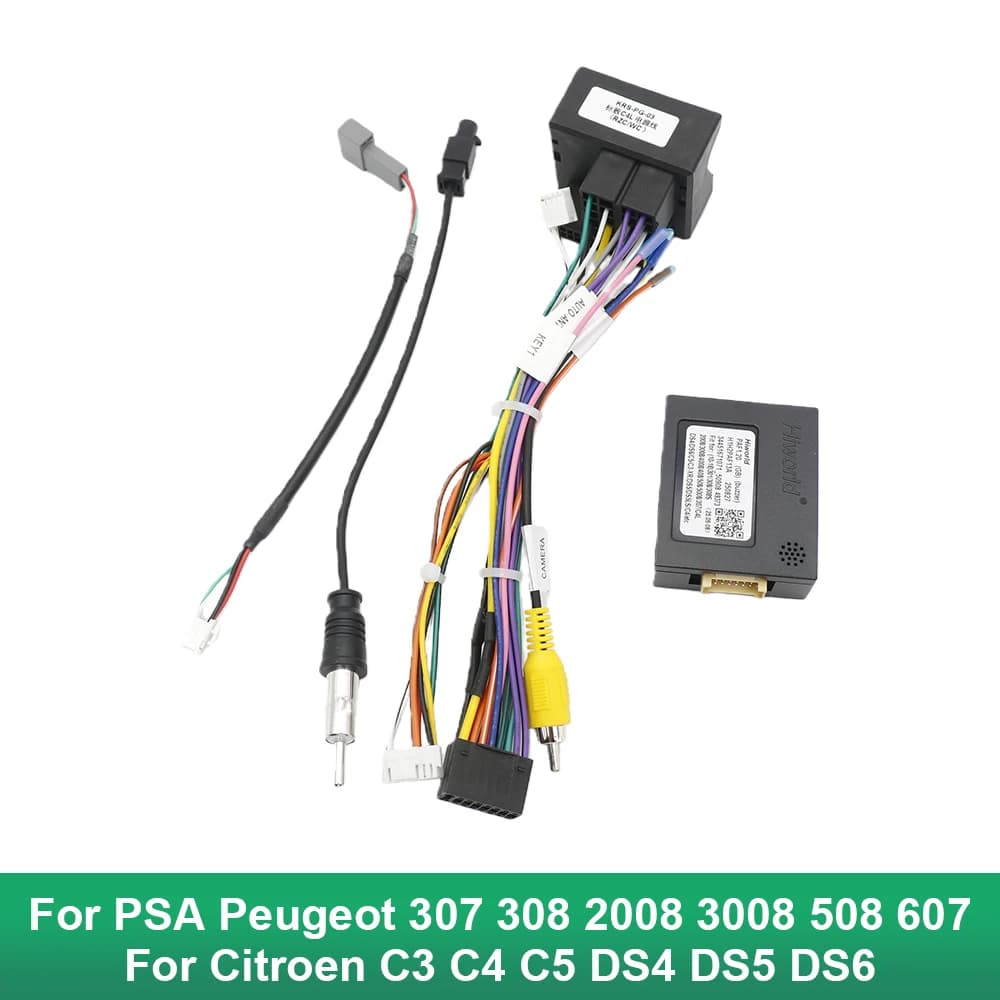 Hiworld PAF1.20 CanBus Decoder-Adapter 16-polig für PSA Peugeot 307 308 2008 3008 508 607 Citroen C3 C4 C5 DS4 DS5 DS6