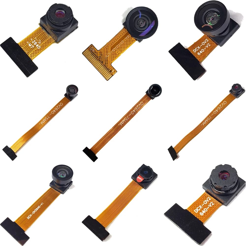 100 % brandneues OV2640-Kameramodul ESP32-CAM 2 MP 66 120 160 Grad 850 nm Nachtsicht 24PIN 0,5 mm Abstand 2 MP 21 mm 75 mm