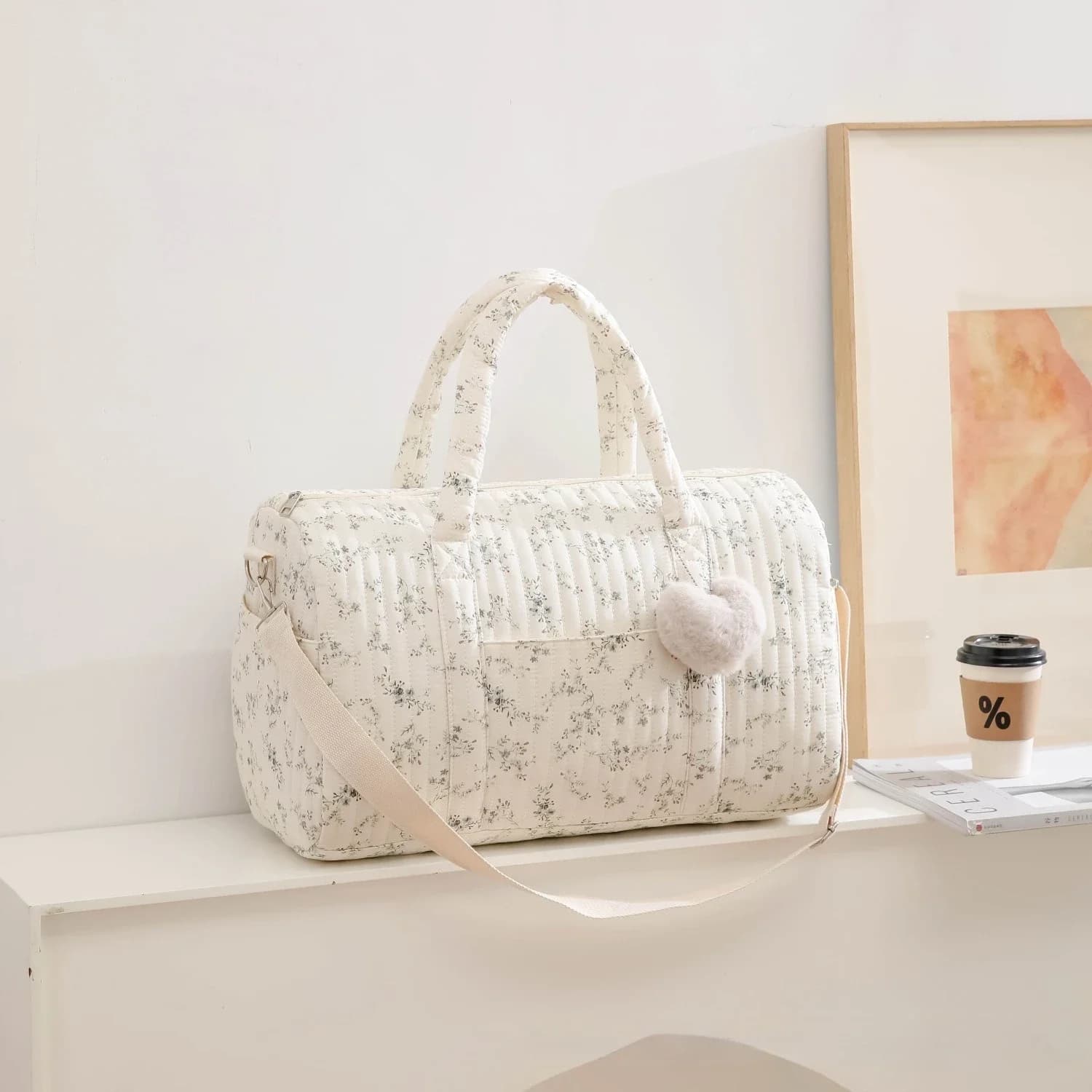 Floral Mama Tasche Große Kapazität Baby Windel Tasche Mutterschaft Pack Reise Handtasche Lagerung Frauen Schulter Taschen Baby Artikel Organizer
