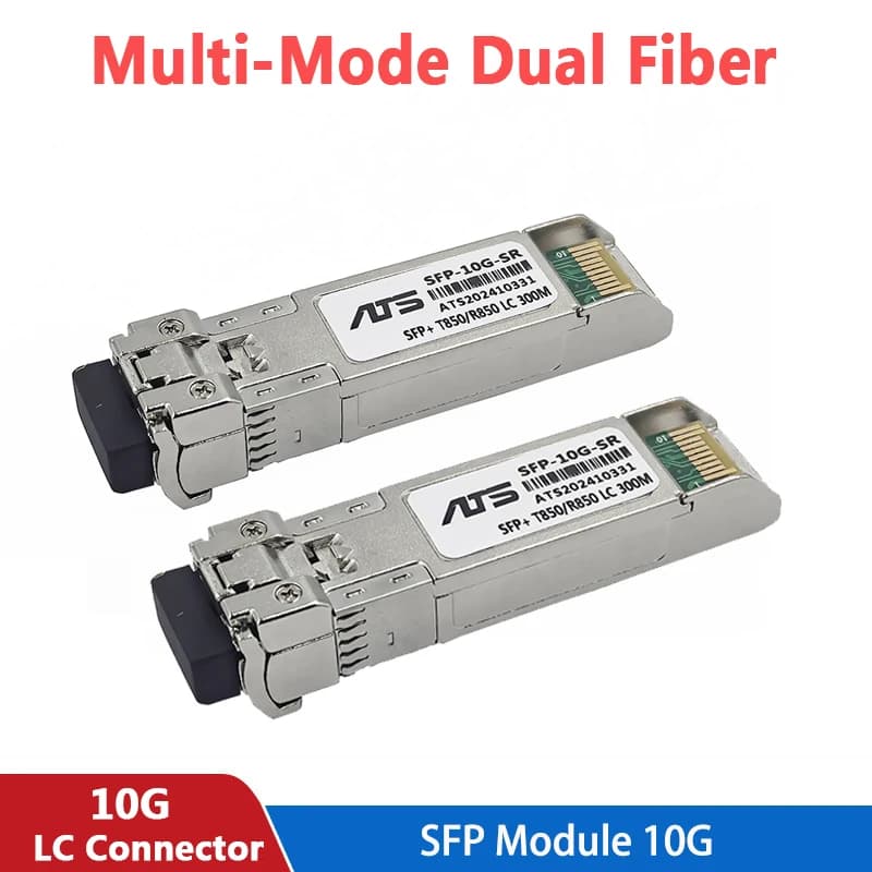 10G SFP+ Modul Multi-Mode SR Duplex LC Gigabit 850 nm 300 m Glasfaser-SFP-Transceiver-Modul kompatibel für Cisco/Mikrotik Switch