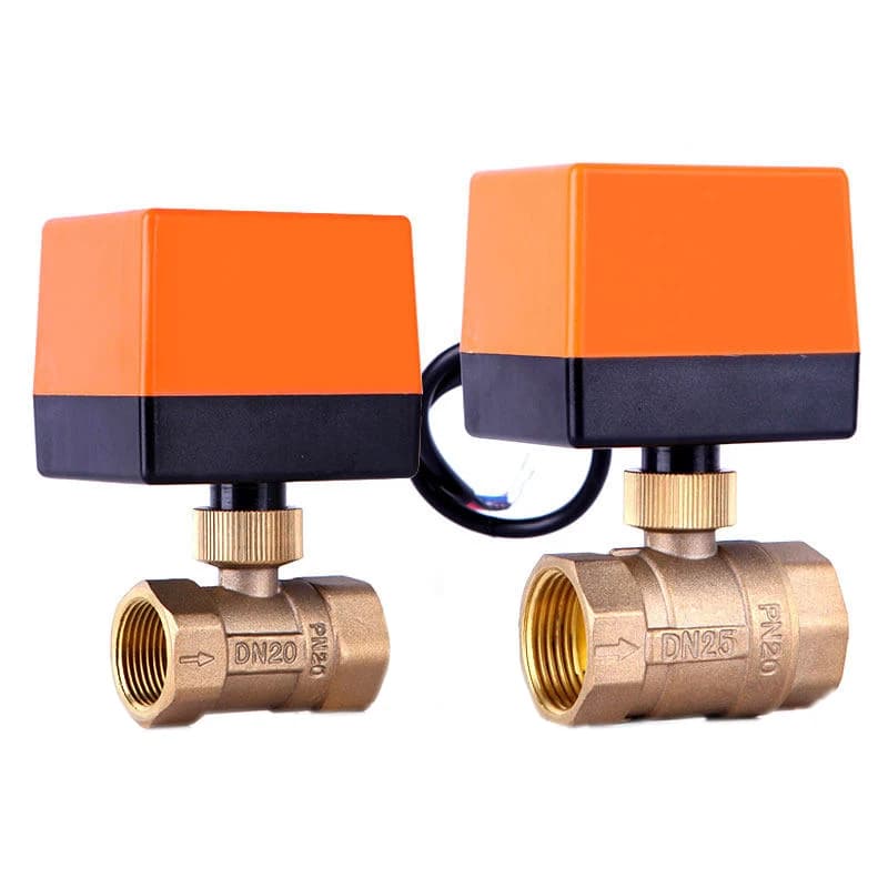 DN15 DN20 DN25 DN32 DN40 DN50 motorisierter Kugelhahn 220 V 12 V 24 V 3-Draht-2-Punkt-Steuerung Messing elektrischer Kugelhahn