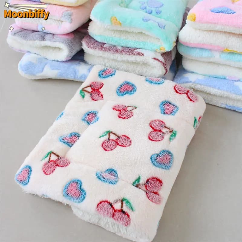 Verdickte Haustier Weiche Fleece Pad Haustier Decke Bett Matte für Welpen Hund Katze Sofa Kissen Warm Halten Schlafen Abdeckung Kissen Hause Teppich