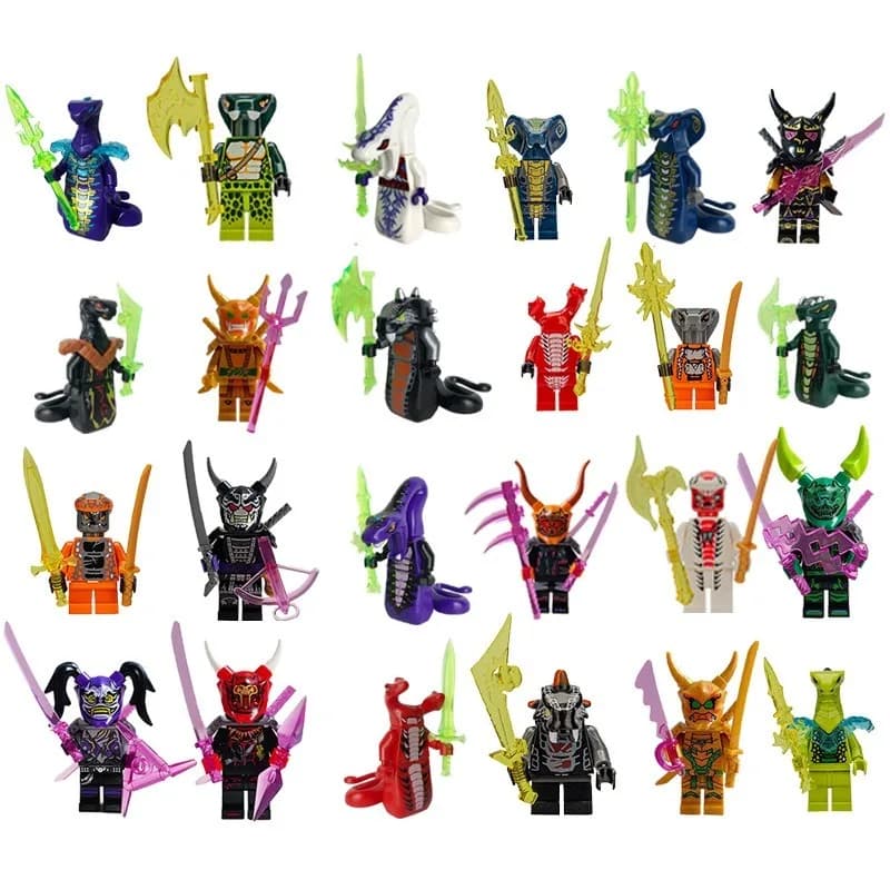 Ninja-Gold-Bausteine, humanoide Puppen, Mini-Figuren, Kinderspielzeug, Geburtstagsgeschenke, Cartoon-Charaktere, Partygeschenke