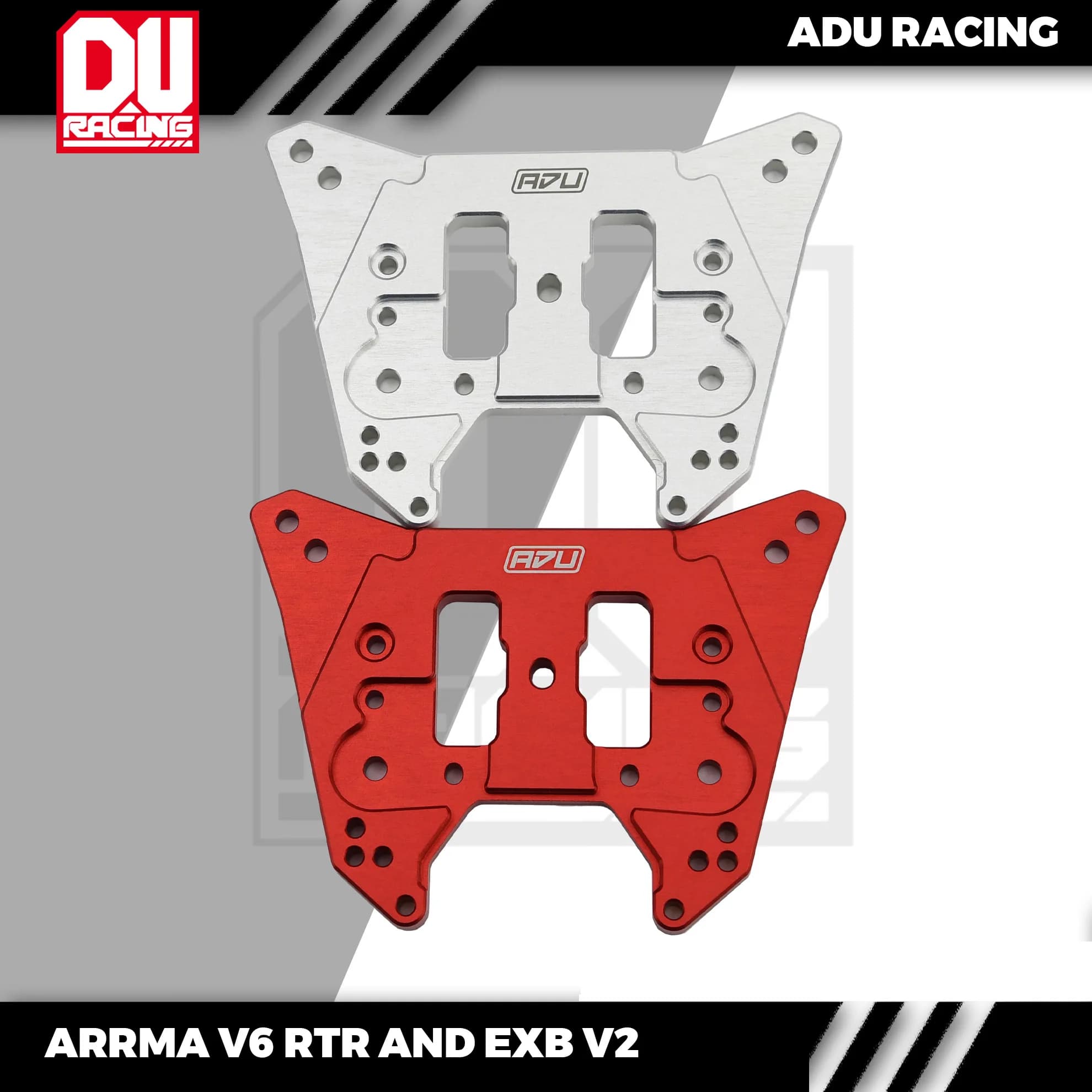 ADU Racing HINTERE STOSSDÄMPFER CNC 7075-T6 ALUMINIUM FÜR ARRMA 6s KRATON EXB V2 UND V6 OUTCAST KRATON
