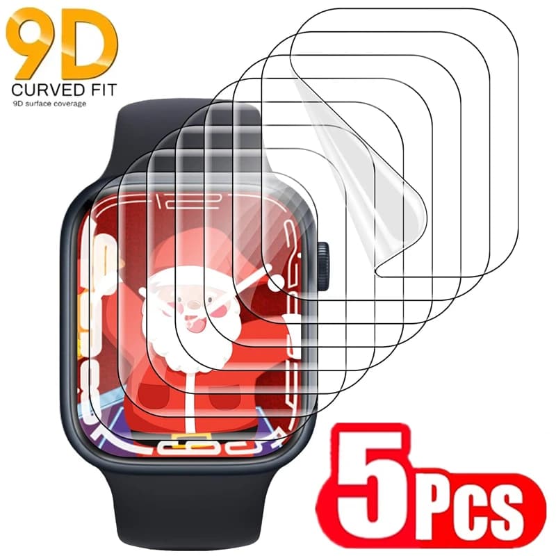 5 Stück Hydrogel-Folie für Apple Watch 5 6 SE 40MM 44MM 42MM 38MM Displayschutz Apple Watch Ultra 49MM 7 8 9 41MM 45MM 10 42/46MM