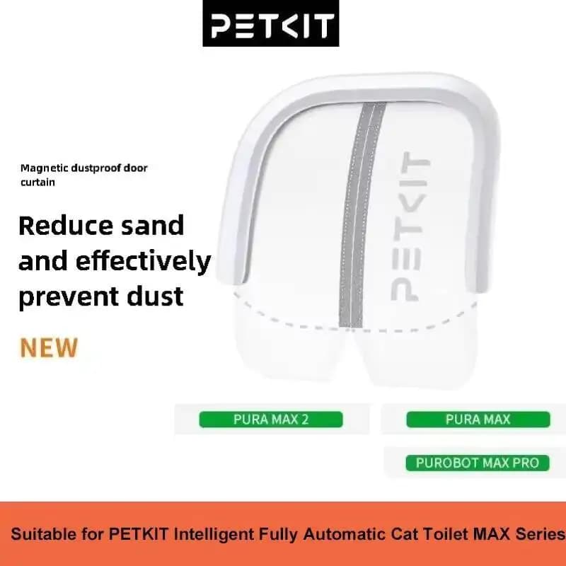 PETKIT Magnetischer staubdichter Türvorhang der 2. Generation Kleine Haustier-Katzentoilette MAX Spezielle staubdichte Reduzierung mit Sand