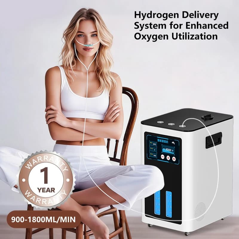 Dropshipping1800ml H2 Generator SPE PEM Elektrolyse Braun Gas Inhalator Haushalt Wasserstoff Sauerstoff Inhalation Maschine Hho Maschine