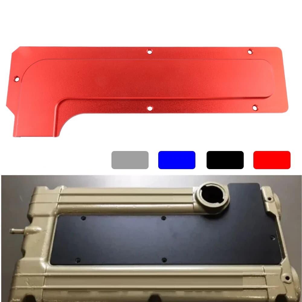 Aluminium-Spulenpaket, Zündkerzen-Abdeckplatte, passend für Mitsubishi Eclipse 4G63, Schwarz, Silber, Rot, Blau