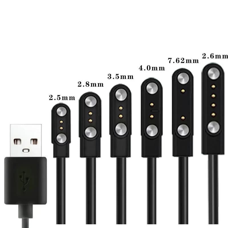 2 Pins 4 Pins Smartwatch Dock Ladegerät Adapter USB Ladekabel Kabel für Erwachsene/Kinder Smart Watch Power Ladekabel Zubehör