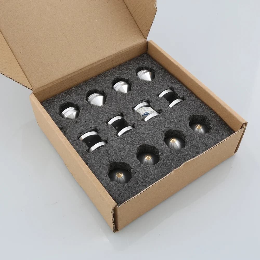 4/8Sets Metall Aluminium Legierung Hifi Lautsprecher Ständer Füße Fuß Pad Spikes Kegel Boden Fuß Stehen Nagel M23 * 20mm
