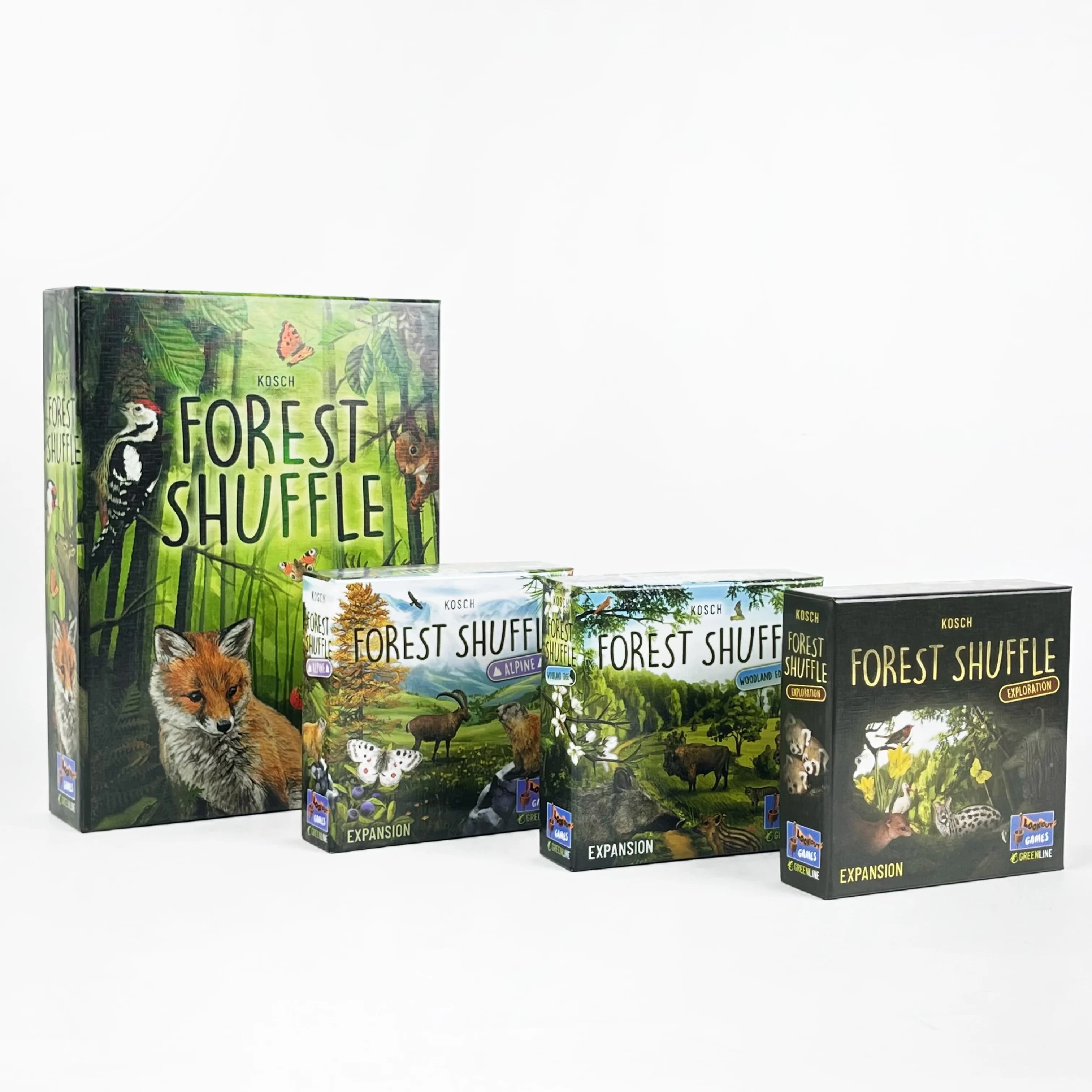 Klassisches Strategie-Brettspiel: Forest Shuff Basis-Spiel, Erweiterungsbrettspiel, Forest Art Style, Familienspaß für Partys, Geschenk für