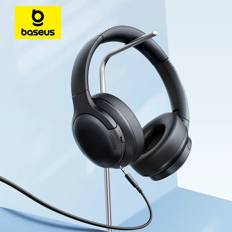 Baseus BH1 Lite Drahtlose Kopfhörer Bluetooth 6.0 ENC Clear Call Headsets Super Bass Hit Kopfhörer 80H Spielzeit Over Ear Headset