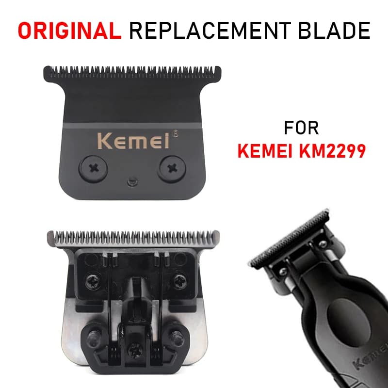 Original Ersatzklinge für Kemei KM-2299 Clipper Professioneller Haarschneider Schneidmesser Kopfteile Zubehör