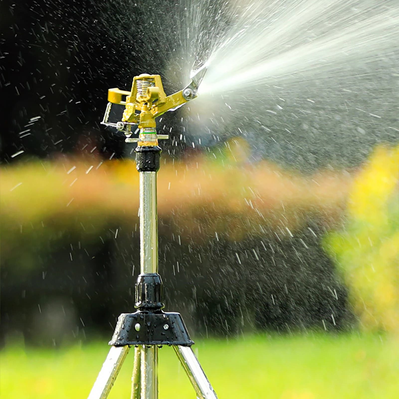 360 Rotations bewässerungs sprinkler kopf mit Stativ-Teleskops tütze Automatische rotierende Spritze Garten rasen bewässerungs sprinkler