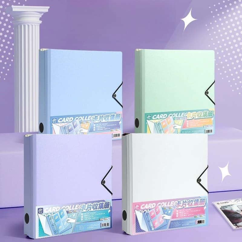Kawaii Binder A5/A4 D-Ring-Album für 7,6 cm große Karten K-Pop Idol Fotokartenhalter, nachfüllbare Anstecknadeln Polaroid Foto-Organizer