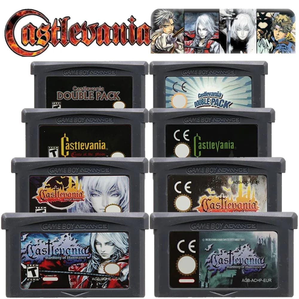 Hot Series Videospielkassette, 32-Bit-Spielekonsolen-Speicherkarte Asia of Sorrow Dissonance für GBASP NDSL Castlevania GBA Game