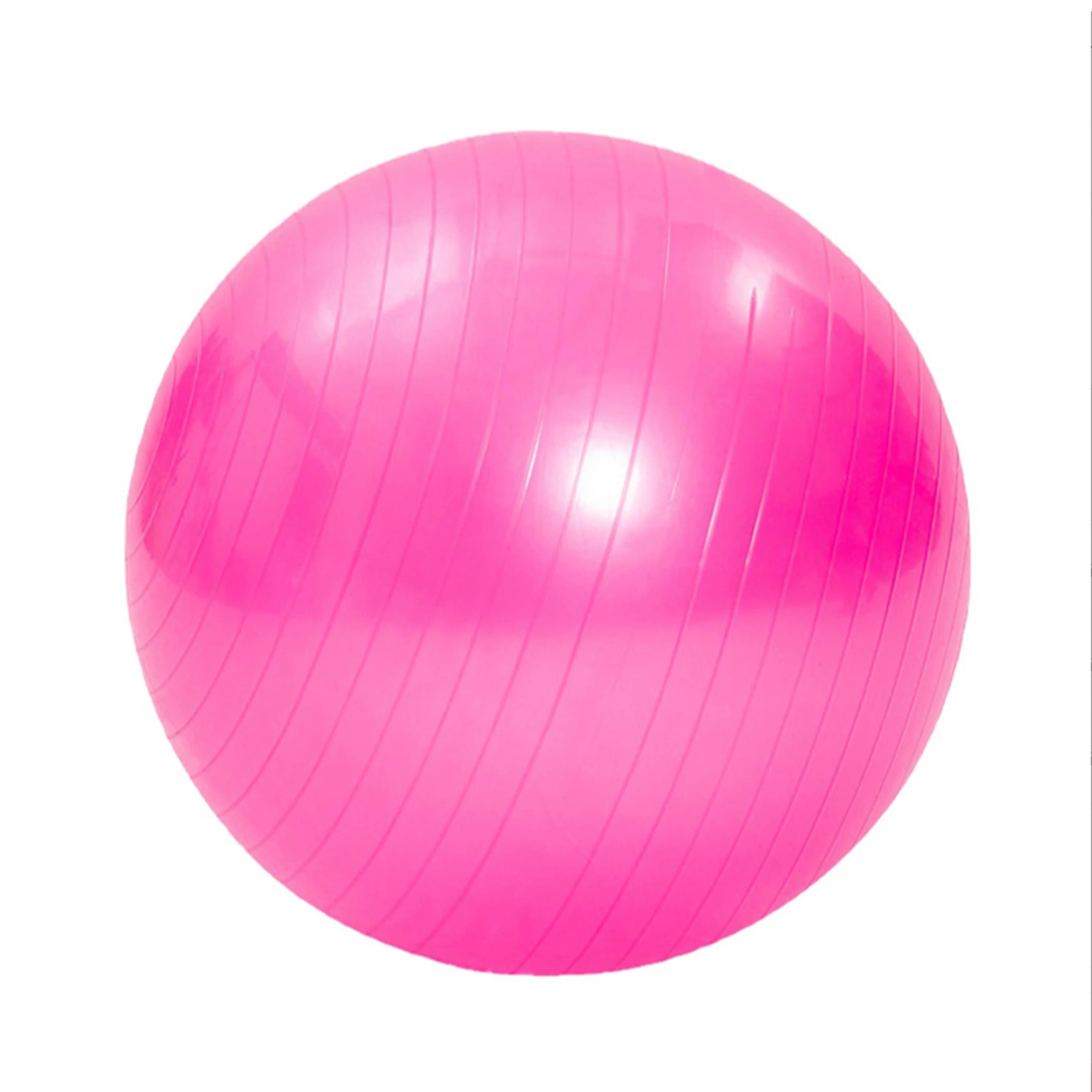 Yoga-Ball, verdickt, rutschfest, elastisch, für Erwachsene, Fitnessball, professionelles Balance-Kerntraining, Rosa, 65 cm