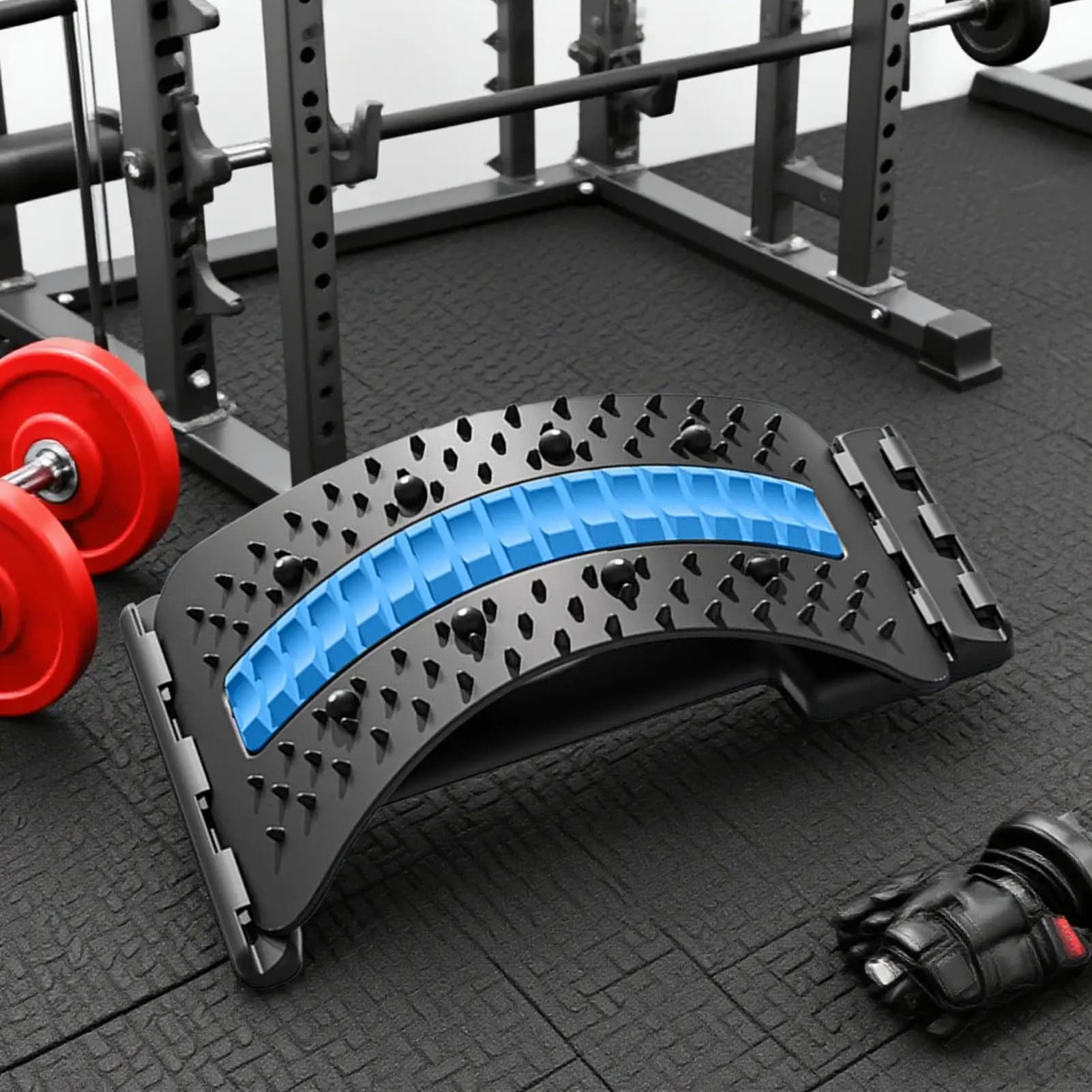 Lordosenstützbrett, verstellbare Rückendehner mit Magneten, Fitnessgeräte für Muskeltraining, Positionskorrektur, Wirbelsäule